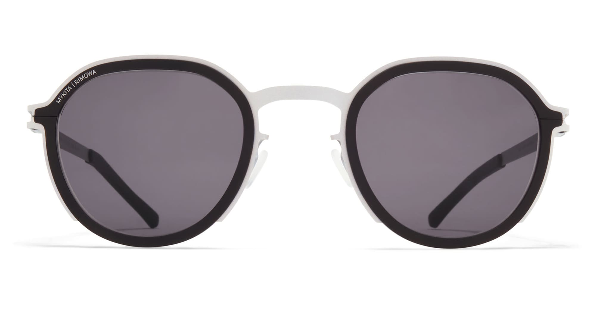 Ottica Mondello Roma - Mykita - 10087668 - MR001 AL1 - White Silver / Black / Coolgrey Lens - stainless steel - shape  - silver, black - EYEWEAR - SUNGLASSES - Unisex,Uomo,Donna,Women,Men - lens  - Made In Germany