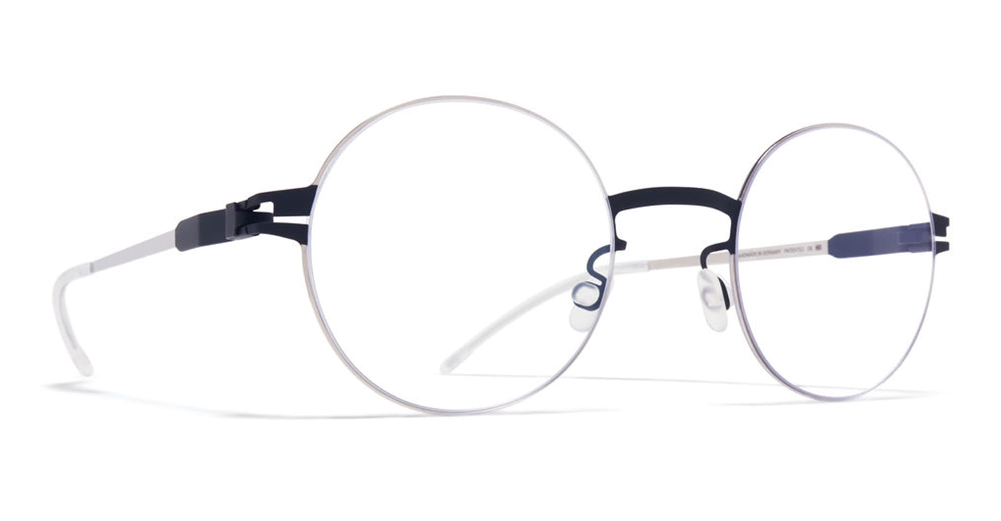  INDIGO RX - stainless steel - shape  - Silver, blue - EYEWEAR - EYEGLASSES - Unisex,Uomo,Donna,Women,Men - lens  - Made In Germany