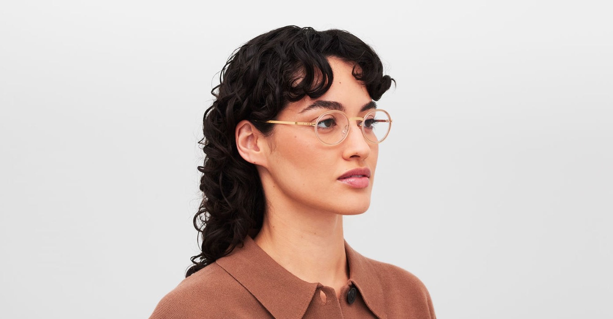 Ottica Mondello Roma - Mykita - 10089686 - BERTHOLD - A98 Glossy Gold / Desert Haze RX - stainless steel - shape Oval - Gold, brown - EYEWEAR - EYEGLASSES - Unisex,Uomo,Donna,Women,Men - lens Clear - Made In Germany