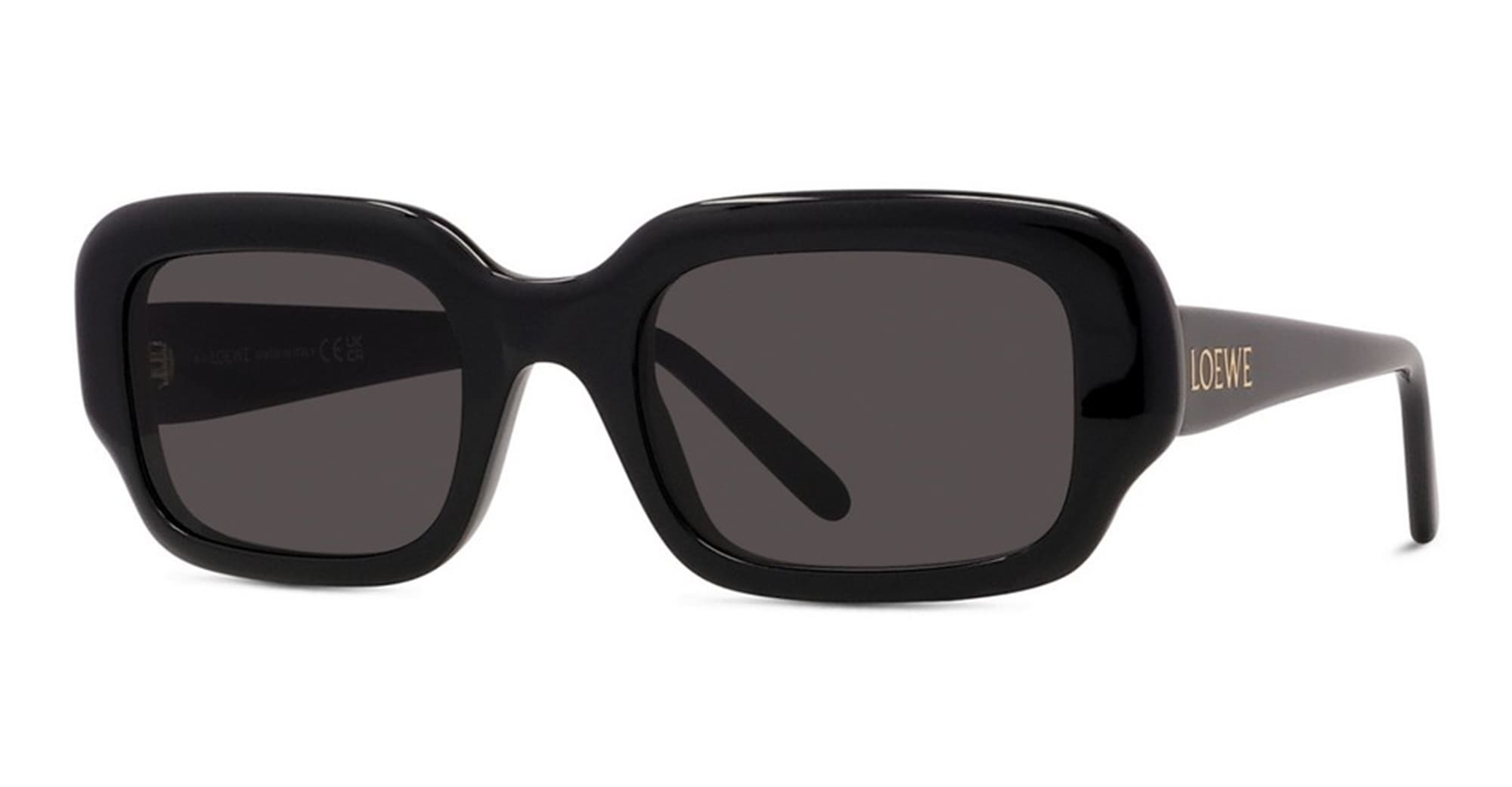 Ottica Mondello Roma - Loewe - LW40158I5101A - LW40158I - BLACK - Acetate - shape Rectangular - Black - EYEWEAR - SUNGLASSES - Donna,Women - lens Grey - Made In Italy
