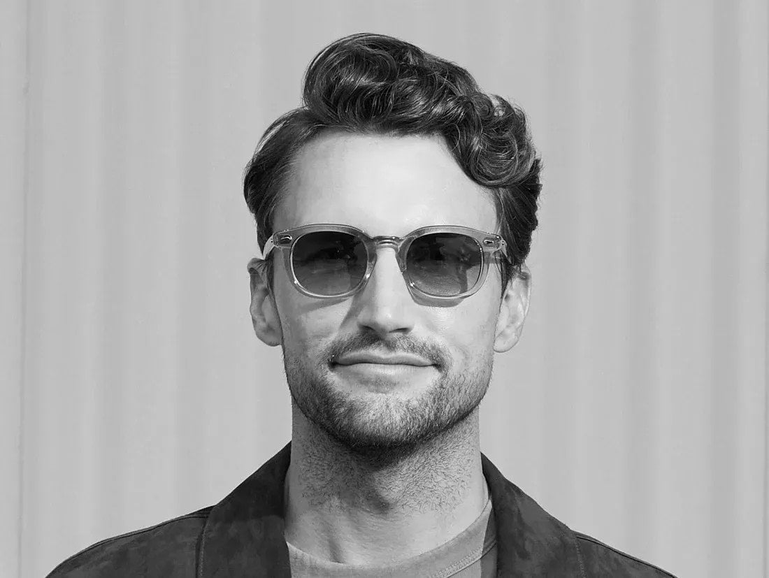 Ottica Mondello Roma - Moscot - OR-MEK-S46241202-TP - MEKLER (46) - GREY/ DENIM BLUE LENS - Acetate - shape  - grey - EYEWEAR - SUNGLASSES - Unisex,Uomo,Donna,Women,Men - lens  - Made In China