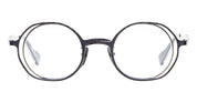 Ottica Mondello Roma - Kuboraum - KROH11BG000000OP - MASK H11 - BLUE GOLD RX - Metal - shape Round - blue, gold - EYEWEAR - EYEGLASSES - Unisex,Uomo,Donna,Women,Men - lens Clear - Made In Italy