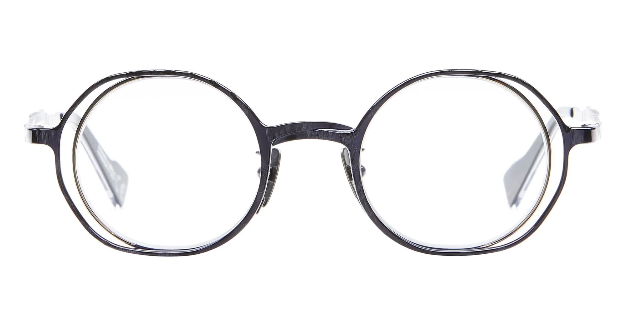 Ottica Mondello Roma - Kuboraum - KROH11BG000000OP - MASK H11 - BLUE GOLD RX - Metal - shape Round - blue, gold - EYEWEAR - EYEGLASSES - Unisex,Uomo,Donna,Women,Men - lens Clear - Made In Italy