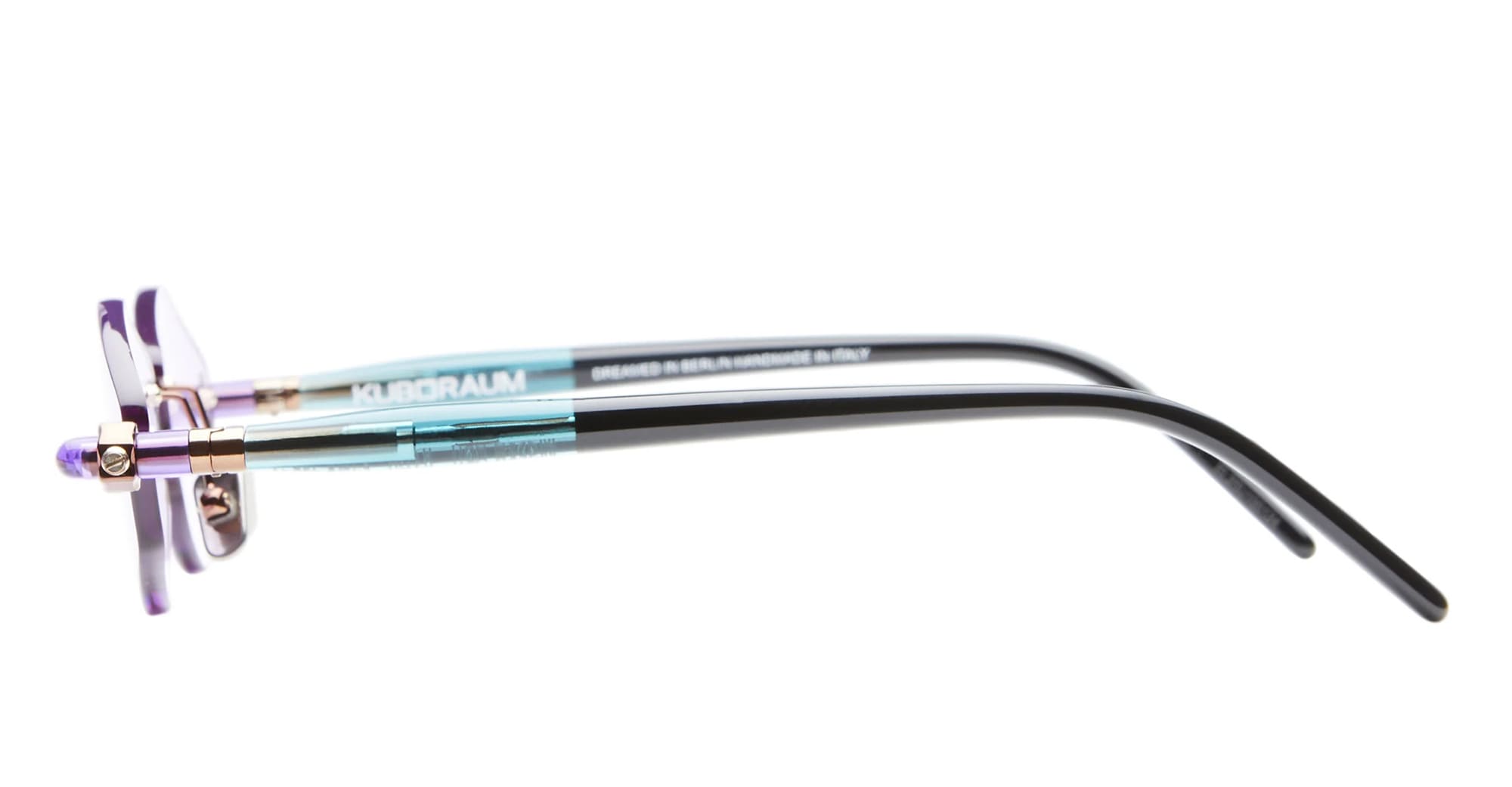 Ottica Mondello Roma - Kuboraum - KRSP60BZGB00004L - MASK P60 BZ GB - BRONZE - Acetate - shape Hexagonal - bronze brown - EYEWEAR - SUNGLASSES - Unisex,Uomo,Donna,Women,Men - lens violet - Made In Italy