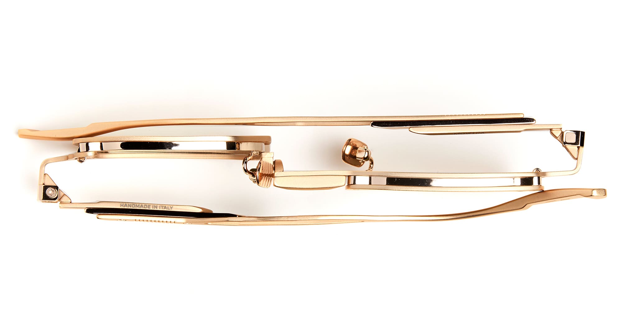Ottica Mondello Roma - Movitra - TRINITAS 02-C3 - TRINITAS 02 - C2 Rose Gold / Rose Gold Lens - Titanium - shape Rectangular - rose gold - EYEWEAR - SUNGLASSES - Uomo,Men - lens Gold - Made In Italy