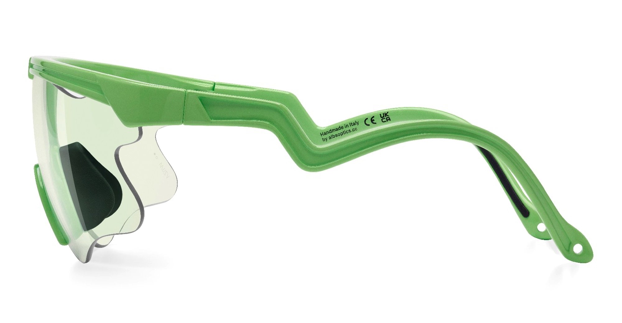 Ottica Mondello Roma - Alba Optics - 8050054517841 - DELTA LEI - PISTACHIO / VZUM F-LENS BTL - Tr90 - shape Mask - green - EYEWEAR - SUNGLASSES - Unisex,Uomo,Donna,Women,Men - lens blue green - Made In Italy