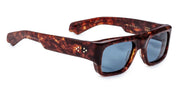 Ottica Mondello Roma - Jacques Marie Mage - JMMYD-7U - DONAT - BRECCIA - Acetate - shape Rectangular - Havana - EYEWEAR - SUNGLASSES - Unisex,Uomo,Donna,Women,Men - lens Blue - Made In Japan