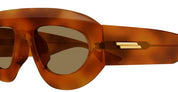 Ottica Mondello Roma - Bottega Veneta - BV1358S-002 - BV1358S-002 - HAVANA - Acetate - shape Pilot - Havana - EYEWEAR - SUNGLASSES - Unisex,Uomo,Donna,Women,Men - lens Brown - Made In Japan