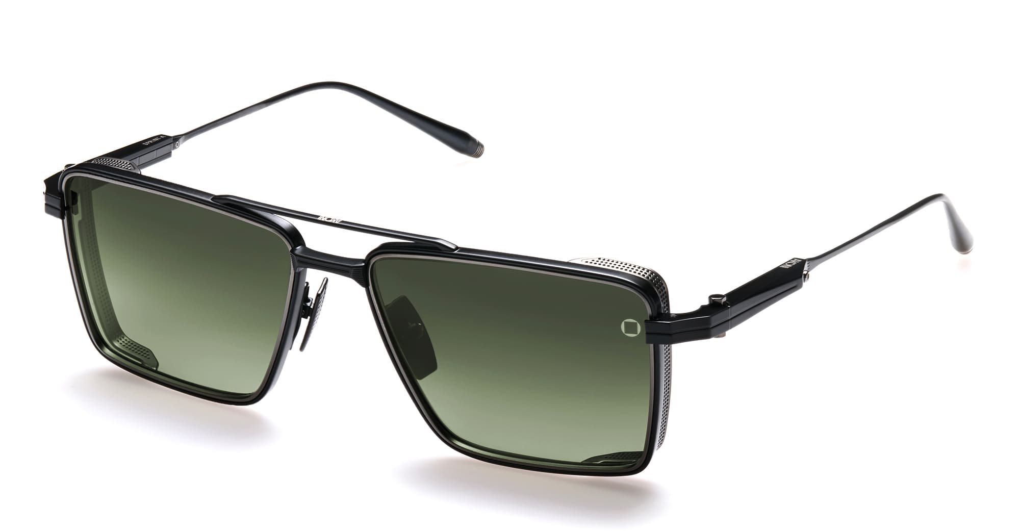 Ottica Mondello Roma - Akoni - AKS-504D-55 - SPRINT-A - BLACK MATTE / BLACK RHODIUM - Titanium - shape  - Black - EYEWEAR - SUNGLASSES - Uomo,Men - lens  - Made In Japan