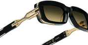 Ottica Mondello Roma - T HENRI - YSA - YURUS - ASTEROID - Acetate - shape Rectangular - Black, gold - EYEWEAR - SUNGLASSES - Unisex,Uomo,Donna,Women,Men - lens gradient yellow - Made In Japan