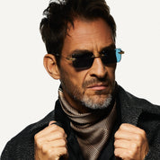 Ottica Mondello Roma - T HENRI - EMC - EVIJA - TRAVERSE - Titanium - shape Rectangular - Black - EYEWEAR - SUNGLASSES - Unisex,Uomo,Donna,Women,Men - lens Brown - Made In Japan