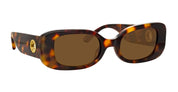 Ottica Mondello Roma - LINDA FARROW - LFL1117C2SUN - LOLA - T-SHELL / YELLOW GOLD - Acetate - shape Rectangular - Tortoise - EYEWEAR - SUNGLASSES - Donna,Women - lens Brown - Made In Italy