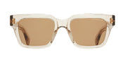 Ottica Mondello Roma - Cutler and Gross - CGSN-1434-53-04 - 1434 - SAND CRYSTAL - Acetate - shape Squared - Black - EYEWEAR - SUNGLASSES - Unisex,Uomo,Donna,Women,Men - lens Brown - Made In Italy