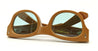 Ottica Mondello Roma - Jacques Marie Mage - JMMTE-80 - LAST FRONTIER V - TRUCKEE - TOBACCO - acetate, silver - shape Cat-eye - brown - EYEWEAR - SUNGLASSES - Donna,Women - lens light blue - Made In Japan