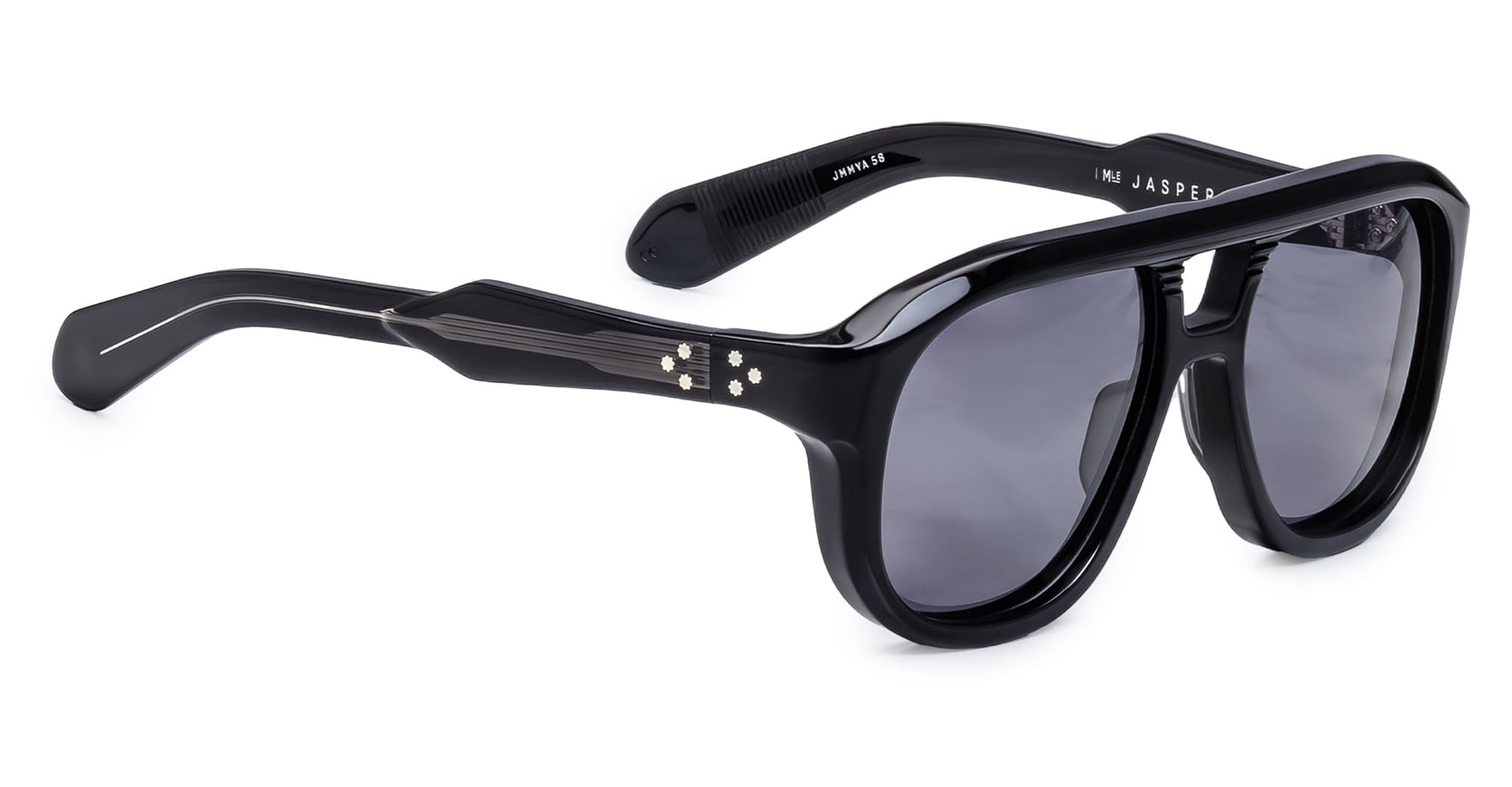 Ottica Mondello Roma - Jacques Marie Mage - JMMJA-58 - JASPER - RAVEN - Acetate - shape Aviator - Black - EYEWEAR - SUNGLASSES - Unisex,Uomo,Donna,Women,Men - lens dark grey - Made In Japan