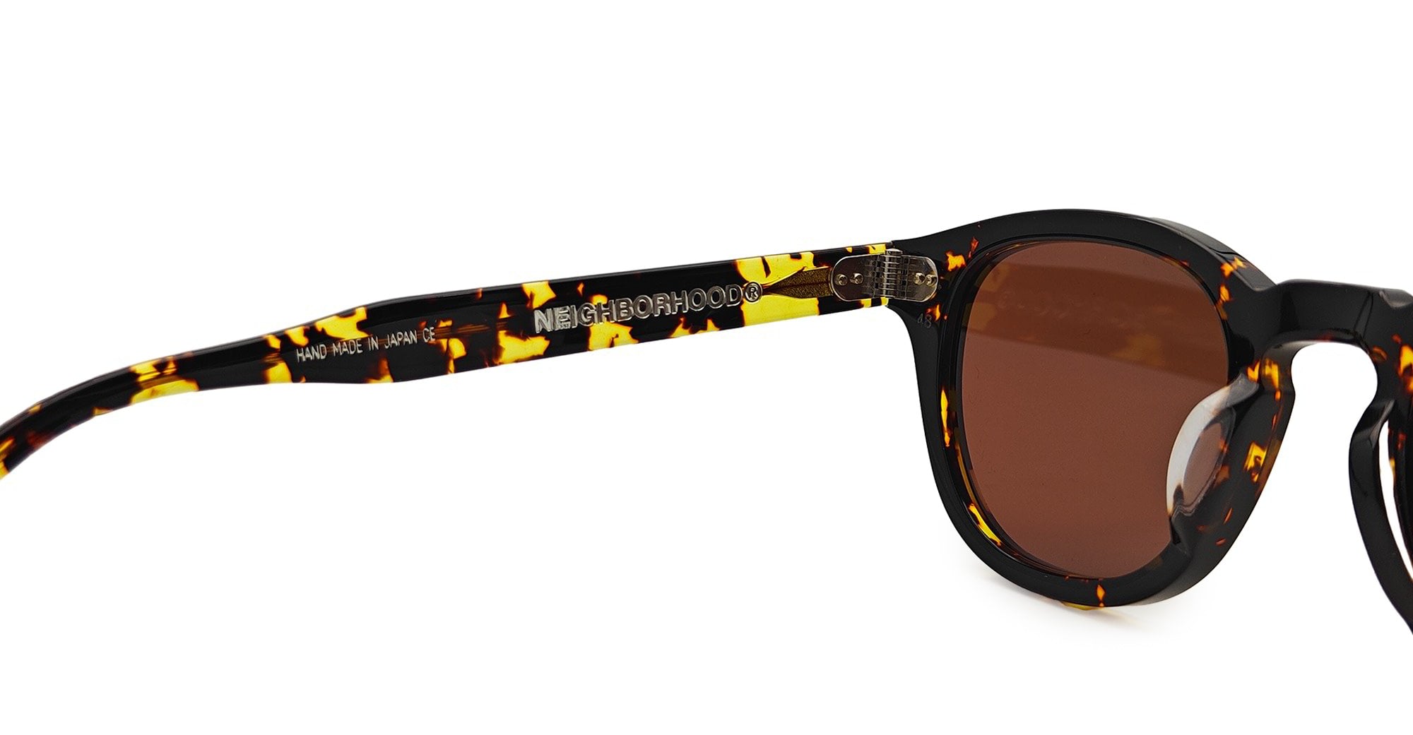Ottica Mondello Roma - Julius Tart - JTPL-003V-2B-BR66 - AR X NEIGHBORHOOD 48X22 - TOKYO TORTOISE / BROWN - Acetate - shape Panto - Tortoise - EYEWEAR - SUNGLASSES - Unisex,Uomo,Donna,Women,Men - lens Brown - Made In Japan