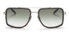 Ottica Mondello Roma - Akoni - AKS-500B-59 - STARGAZER - BRUSHED PALLADIUM / CRYSTAL OLIVE - Acetate, titanium - shape Rectangular - Olive - EYEWEAR - SUNGLASSES - Uomo,Men - lens Green - Made In Japan