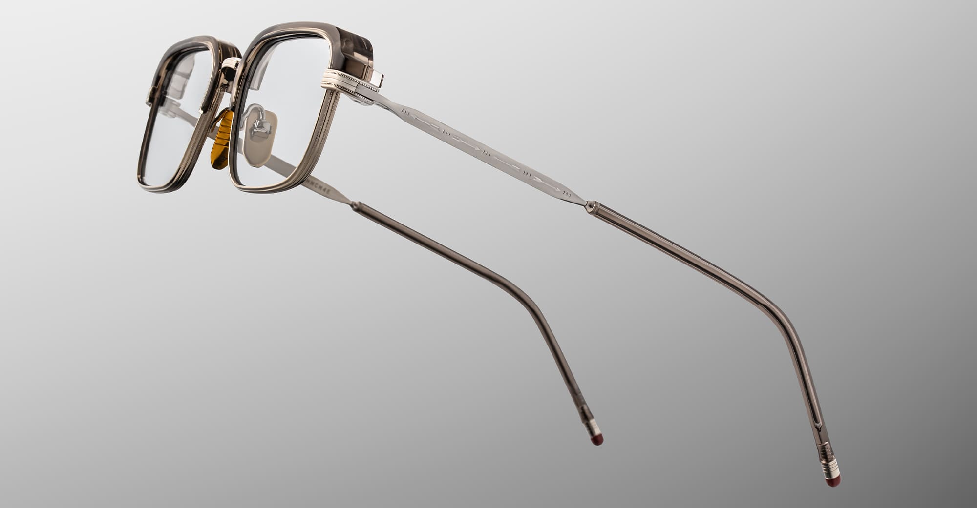 Ottica Mondello Roma - Jacques Marie Mage - JMMCMRX-4E - COMANCHE - TEMPEST RX - Titanium - shape Rectangular - Silver - EYEWEAR - EYEGLASSES - Unisex,Uomo,Donna,Women,Men - lens Clear - Made In Japan