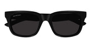 Ottica Mondello Roma - Balenciaga - BB0468S-001 - BB0468S-001 - BLACK/ ASIAN SMART FITTING - Acetate - shape Squared - Black - EYEWEAR - SUNGLASSES - Unisex,Uomo,Donna,Women,Men - lens Grey - Made In Italy