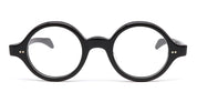 Ottica Mondello Roma - Julius Tart - JTPL-035A-Rivet - ROUND-EYE - BLACK RX - Acetate - shape Round - Black - EYEWEAR - EYEGLASSES - Unisex,Uomo,Donna,Women,Men - lens Clear - Made In Japan