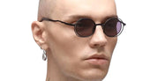 Ottica Mondello Roma - Kuboraum - KRSH11BB0000002Y - MASK H11 BB - MATTE BLACK - Metal - shape Round - Black - EYEWEAR - SUNGLASSES - Unisex,Uomo,Donna,Women,Men - lens Grey - Made In Italy