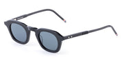 Ottica Mondello Roma - Thom Browne - UES414A-G0002-001-39 - OVAL - BLACK - Acetate - shape Oval - Black - EYEWEAR - SUNGLASSES - Unisex,Uomo,Donna,Women,Men - lens Blue - Made In Japan