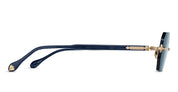 Ottica Mondello Roma - Matsuda - M5010.SG.BG-NVY.51 - M5010 - BRUSHED GOLD / NAVY TORTOISE - titanium, acetate - shape Hexagonal - blue, gold - EYEWEAR - SUNGLASSES - Unisex,Uomo,Donna,Women,Men - lens Blue - Made In Japan