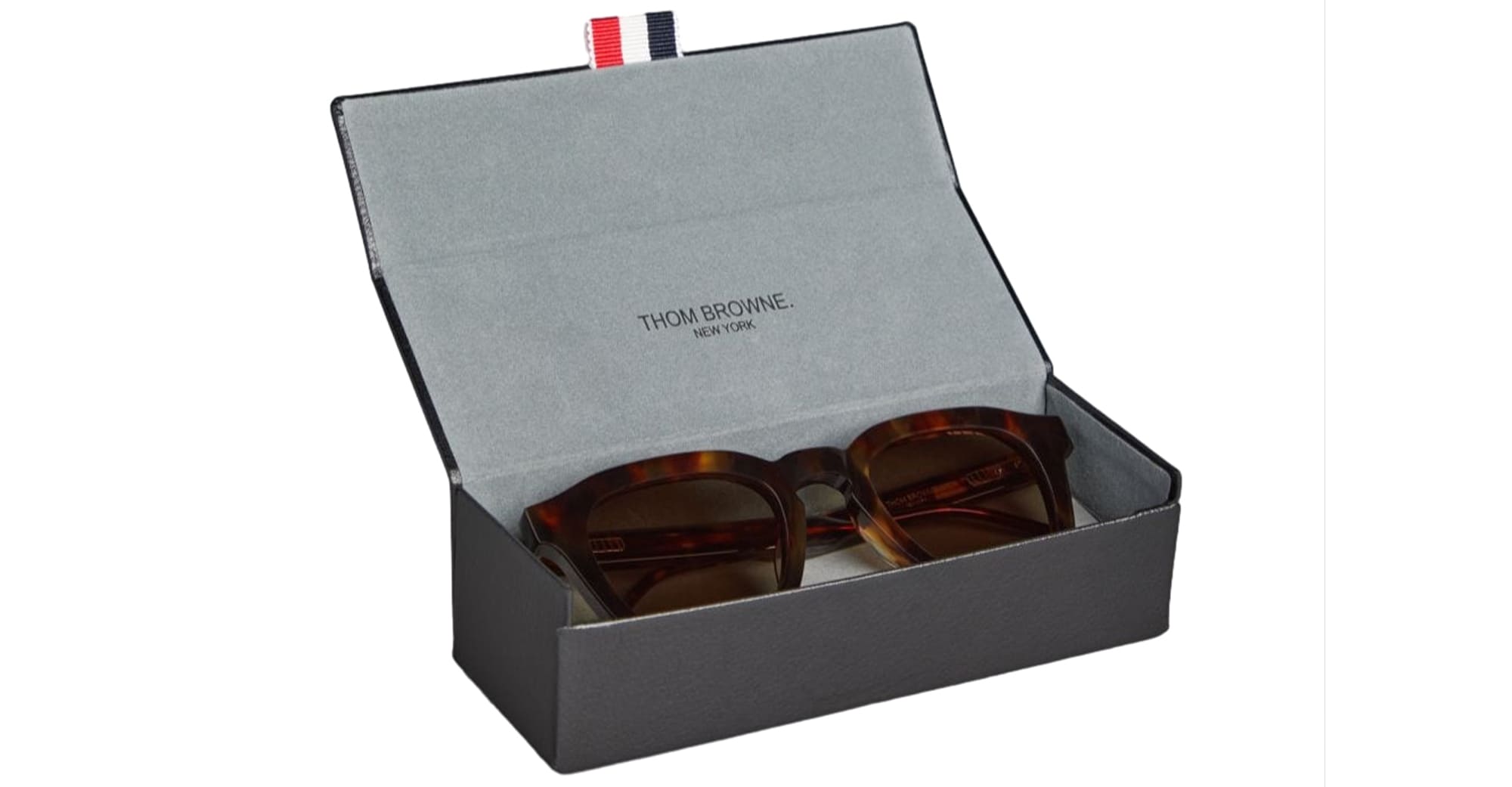 Ottica Mondello Roma - Thom Browne - UES412A-G0002-215-48 - RECTANGULAR - MED BROWN - Acetate - shape Rectangular - brown - EYEWEAR - SUNGLASSES - Uomo,Men - lens Brown - Made In Japan
