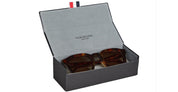 Ottica Mondello Roma - Thom Browne - UES412A-G0002-215-48 - RECTANGULAR - MED BROWN - Acetate - shape Rectangular - brown - EYEWEAR - SUNGLASSES - Uomo,Men - lens Brown - Made In Japan