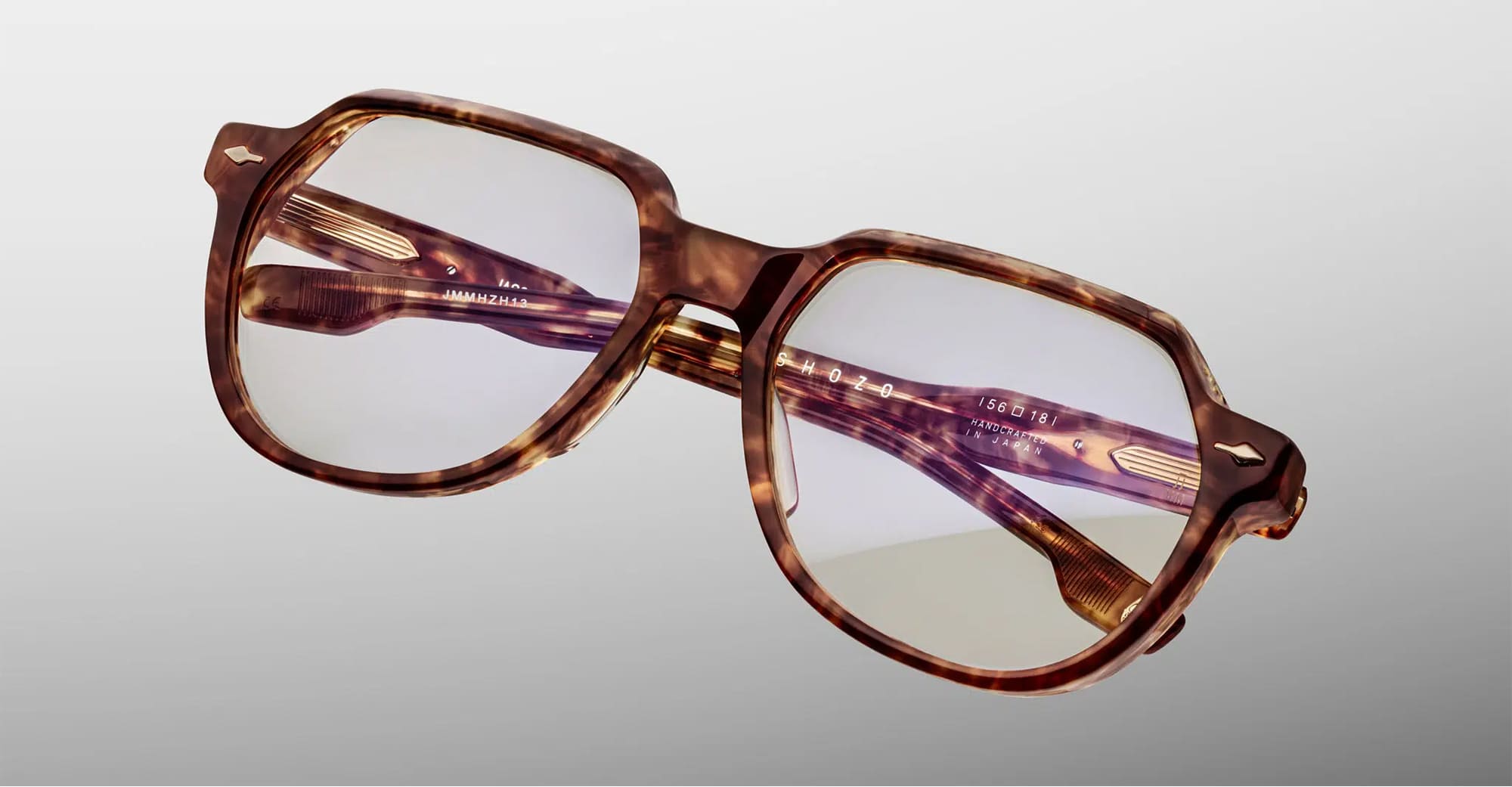 Ottica Mondello Roma - Jacques Marie Mage - JMMHZRX-H13 - SHOZO - HONEYCOMB RX - Acetate - shape Round - brown - EYEWEAR - EYEGLASSES - Unisex,Uomo,Donna,Women,Men - lens Clear - Made In Japan