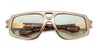 Ottica Mondello Roma - Jacques Marie Mage - JMMSRF-16J - SCARFACE - GOLD - Acetate, titanium - shape oval - Gold - EYEWEAR - EYEGLASSES - Uomo,Men - lens light bottle green - Made In Japan