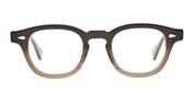 Ottica Mondello Roma - Julius Tart - JTPL-101Bb - AR 44X24 - DARK BLACK FADE RX - Acetate - shape Panto - Black - EYEWEAR - EYEGLASSES - Unisex,Uomo,Donna,Women,Men - lens Clear - Made In Japan
