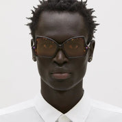 Ottica Mondello Roma - Kuboraum - KRSP30TO000000YB - MASK P30 TO - TORTOISE - Acetate - shape Butterfly - Tortoise - EYEWEAR - EYEGLASSES - Unisex,Uomo,Donna,Women,Men - lens yellow - Made In Italy