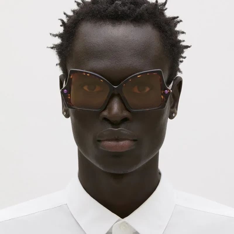 Ottica Mondello Roma - Kuboraum - KRSP30TO000000YB - MASK P30 TO - TORTOISE - Acetate - shape Butterfly - Tortoise - EYEWEAR - EYEGLASSES - Unisex,Uomo,Donna,Women,Men - lens yellow - Made In Italy