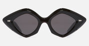 Ottica Mondello Roma - Cutler and Gross - CGSN-9126-48-01 - 9126 - BLACK ON PINK - Acetate - shape Diamond - black, pink - EYEWEAR - SUNGLASSES - Donna,Women - lens Grey - Made In Italy