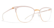 Ottica Mondello Roma - Mykita - 10087103 - ELBA - CHAMPAGNE GOLD / AURORE RX - stainless steel - shape Cat-eye - Gold, White - EYEWEAR - EYEGLASSES - Donna,Women - lens Clear - Made In Germany