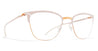 Ottica Mondello Roma - Mykita - 10087103 - ELBA - CHAMPAGNE GOLD / AURORE RX - stainless steel - shape Cat-eye - Gold, White - EYEWEAR - EYEGLASSES - Donna,Women - lens Clear - Made In Germany