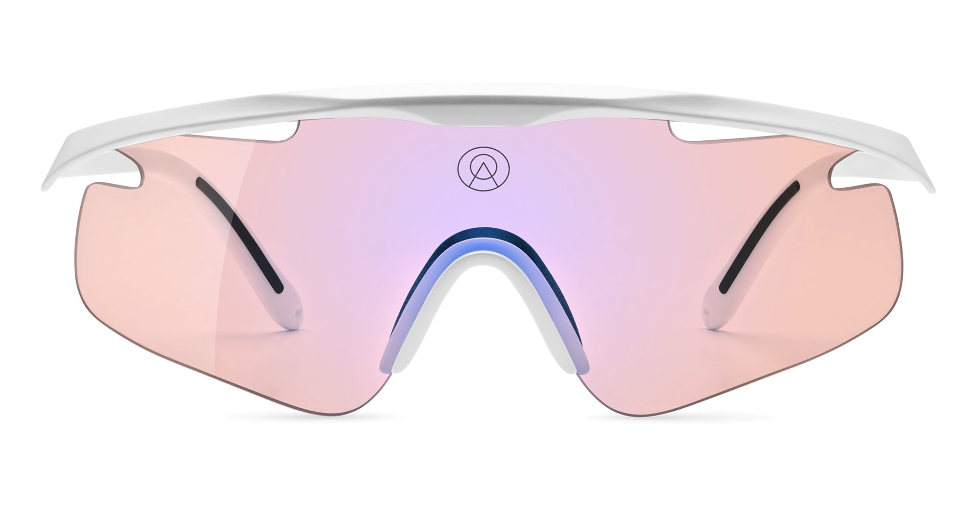  VZUM F-LENS FLM - Tr90 - shape Mask - White - EYEWEAR - SUNGLASSES - Unisex,Uomo,Donna,Women,Men - lens purple - Made In Italy