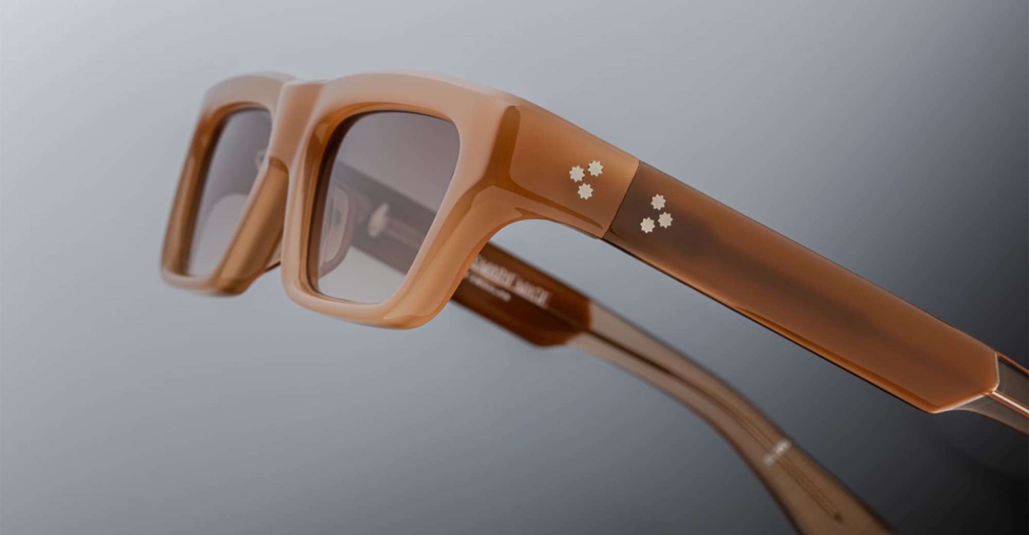 Ottica Mondello Roma - Jacques Marie Mage - JMMRUS-11W - RUSH - BIRCH  - Acetate - shape Rectangular - brown - EYEWEAR - SUNGLASSES - Uomo,Men - lens Gradient brown - Made In Japan
