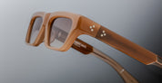 Ottica Mondello Roma - Jacques Marie Mage - JMMRUS-11W - RUSH - BIRCH  - Acetate - shape Rectangular - brown - EYEWEAR - SUNGLASSES - Uomo,Men - lens Gradient brown - Made In Japan