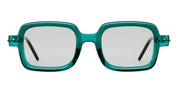 Ottica Mondello Roma - Kuboraum - KRS0P2HB0000002F - MASK P2 HB - HAMBURGER BANOFF - Metal - shape Rectangular - green - EYEWEAR - SUNGLASSES - Unisex,Uomo,Donna,Women,Men - lens light grey - Made In Italy