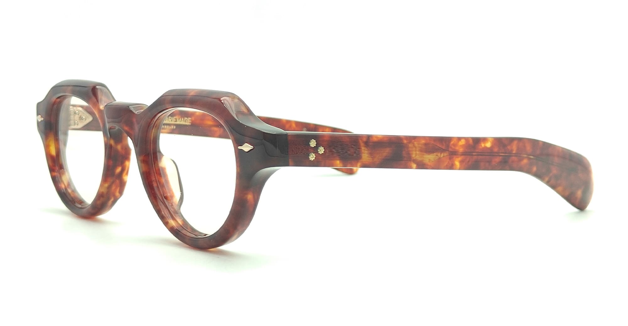 Ottica Mondello Roma - Jacques Marie Mage - JMMKMRX-7U - KELLERMAN - BRECCIA RX - Acetate - shape Panto - Havana - EYEWEAR - EYEGLASSES - Unisex,Uomo,Donna,Women,Men - lens Clear - Made In Japan