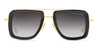 Ottica Mondello Roma - DITA - DTS465-A-01 - DUBSIGNAL -  YELLOW GOLD / BLACK - Titanium - shape Navigator - gold, black - EYEWEAR - SUNGLASSES - Unisex,Uomo,Donna,Women,Men - lens Gradient grey - Made In Japan