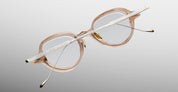 Ottica Mondello Roma - Jacques Marie Mage - JMMCRV-76 - CLARK VU - SAND RX - Acetate, titanium - shape Round - beige - EYEWEAR - EYEGLASSES - Unisex,Uomo,Donna,Women,Men - lens Clear - Made In Japan