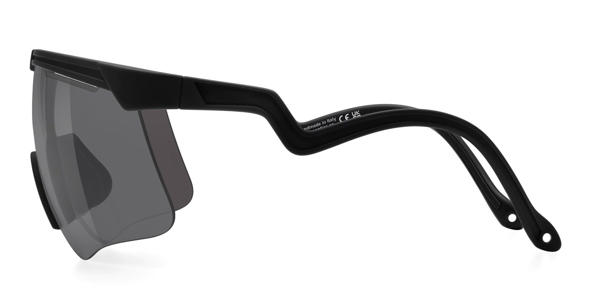 Ottica Mondello Roma - Alba Optics - 8050054516776 - DELTA - BLACK / VZUM F-LENS CLASSIC - Tr90 - shape Mask - Black - EYEWEAR - SUNGLASSES - Unisex,Uomo,Donna,Women,Men - lens Grey - Made In Italy