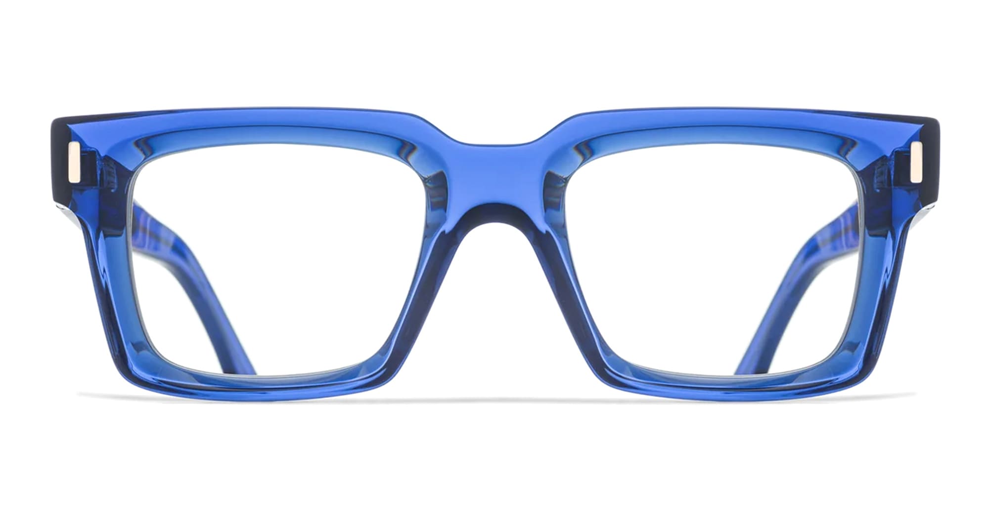 Ottica Mondello Roma - Cutler and Gross - CGOP-1386-52-08 - 1386 - PRUSSIAN BLUE RX - Acetate - shape Squared - blue - EYEWEAR - EYEGLASSES - Unisex,Uomo,Donna,Women,Men - lens Clear - Made In Italy