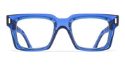 Ottica Mondello Roma - Cutler and Gross - CGOP-1386-52-08 - 1386 - PRUSSIAN BLUE RX - Acetate - shape Squared - blue - EYEWEAR - EYEGLASSES - Unisex,Uomo,Donna,Women,Men - lens Clear - Made In Italy
