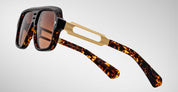 Ottica Mondello Roma - Jacques Marie Mage - JMMGG-6D - FUGUE - AGAR - Acetate, titanium - shape Navigator - brown - EYEWEAR - SUNGLASSES - Uomo,Men - lens Gradient brown - Made In Japan