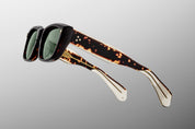 Ottica Mondello Roma - Jacques Marie Mage - JMMCO-18Q - CORNICHE - ETNA - Acetate - shape Rectangular - Tortoise - EYEWEAR - SUNGLASSES - Unisex,Uomo,Donna,Women,Men - lens Green - Made In Japan