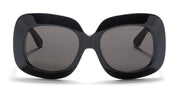 Ottica Mondello Roma - Valentino - VLS-180A-59 - VLS-180A - BLACK / V-LIGHT GOLD - Acetate - shape Squared - Black, gold - EYEWEAR - SUNGLASSES - Donna,Women - lens Grey - Made In Japan